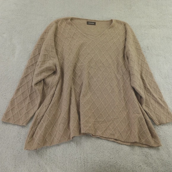 Eskandar‎ Sweater Cashmere Raised Trellis Long